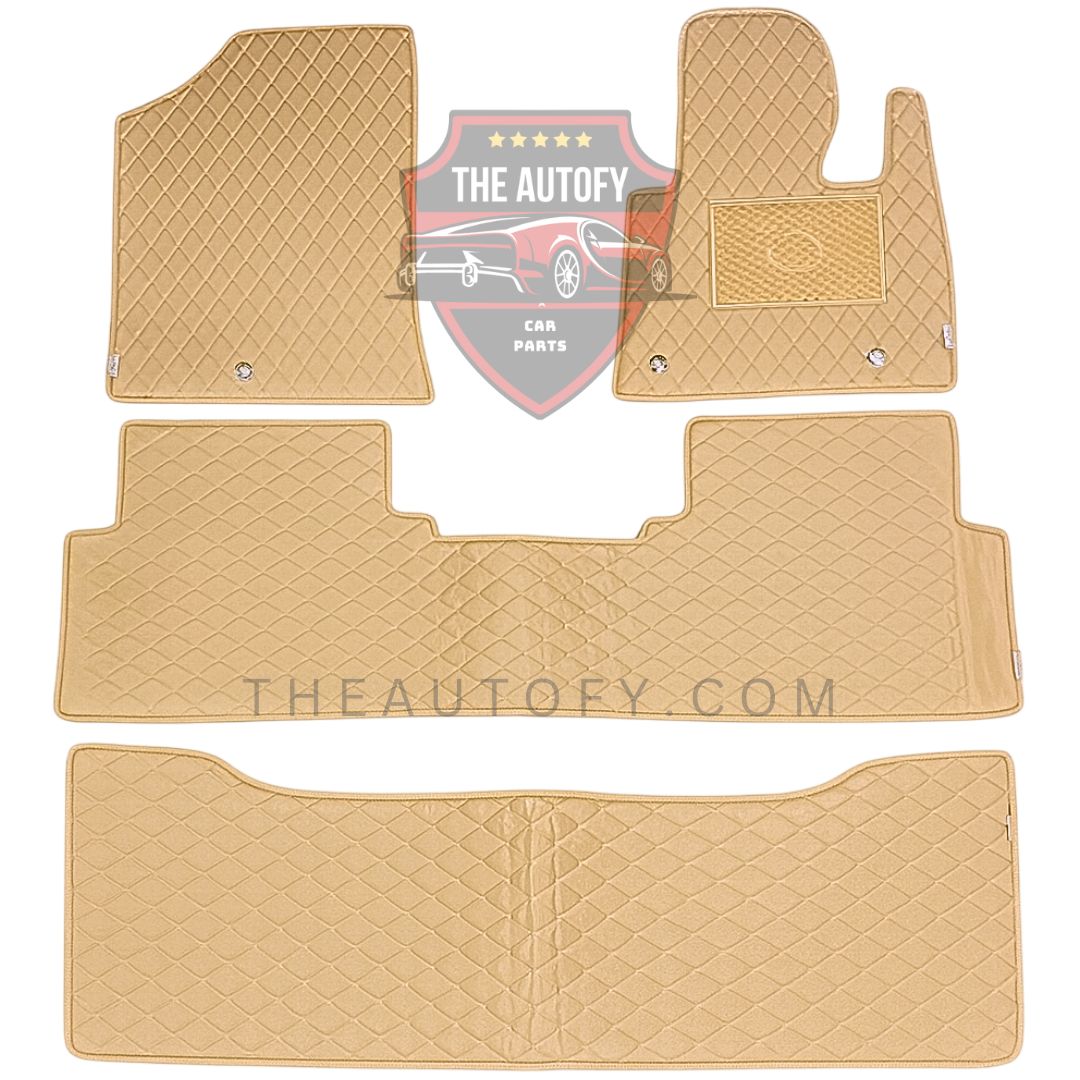 Hyundai Santa Fe 7D Flat Floor Mats - Model 2024-2025