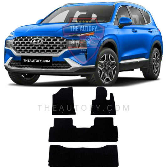 Hyundai Santa Fe Premium Carpet Floor Mats - Model 2024-2026
