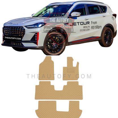 Jetour X70 Plus 7D Flat Floor Mats - Model 2025-2026