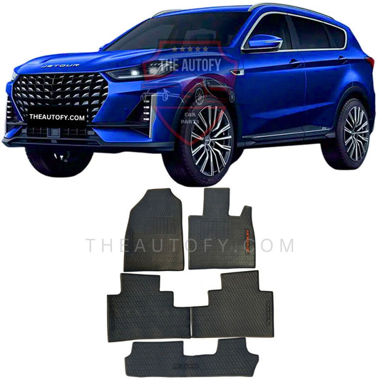 Jetour X70 Plus Latex Rubber Floor Mats - Model 2025-2026
