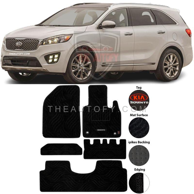 KIA Sorento Floor Mats Model 20212024