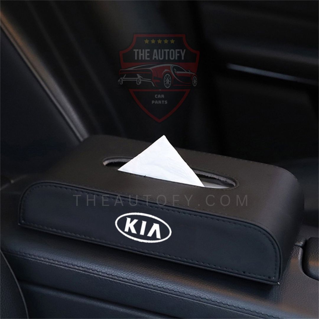 Car Leather Tissue Box Case with Logo