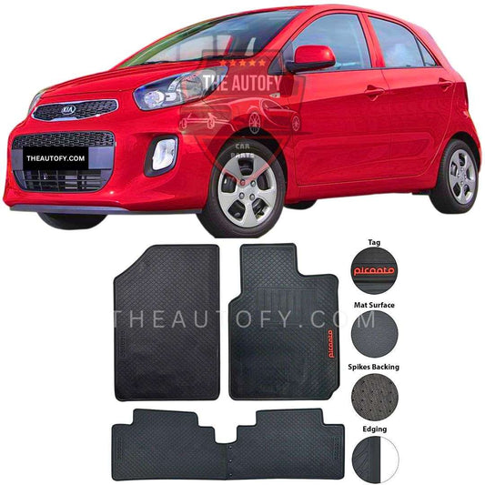 KIA Picanto Floor Mats - Model 2019-2025 - THEAUTOFY.COM