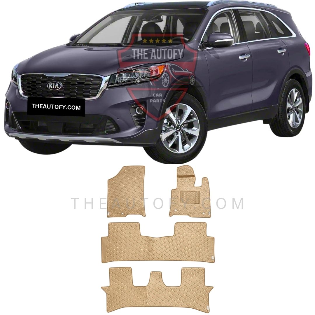 KIA Sorento 7D Flat Floor Mats - Model 2021-2025