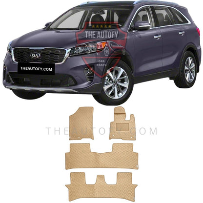 KIA Sorento 7D Flat Floor Mats - Model 2021-2025