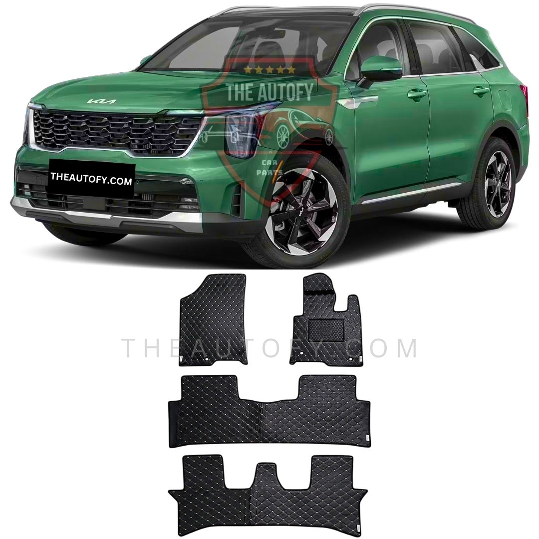 Kia Sorento 7D Flat Floor Mats - Model 2025-2026
