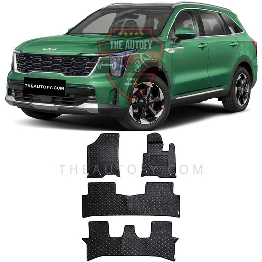Kia Sorento 7D Flat Floor Mats - Model 2025-2026