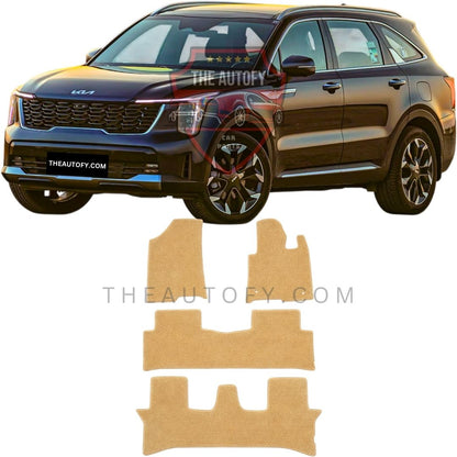 Kia Sorento Premium Carpet Floor Mats - Model 2025-2026