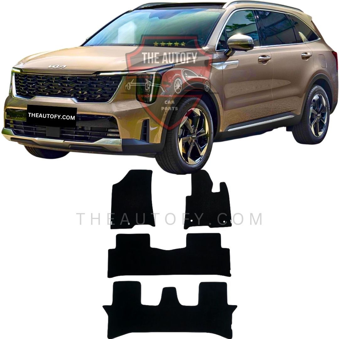 Kia Sorento Premium Carpet Floor Mats - Model 2025-2026