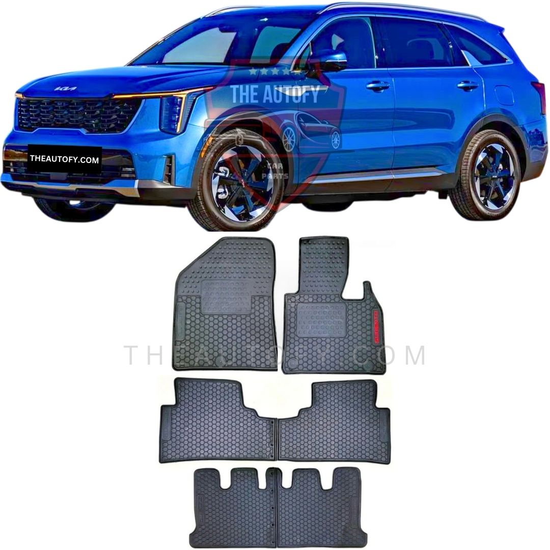 Kia Sorento Latex Rubber Floor Mats - Model 2025-2026