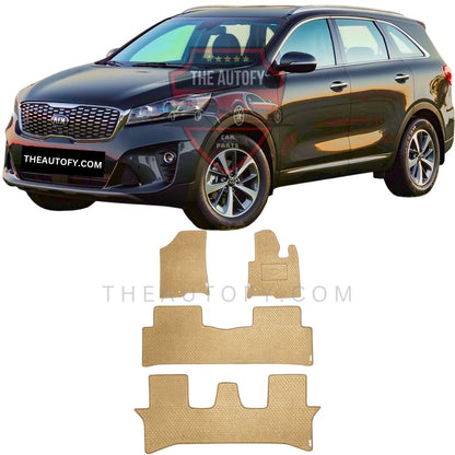 KIA Sorento Rexine Floor Mats - Model 2021-2025