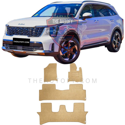 Kia Sorento Rexine Floor Mats - Model 2025-2026