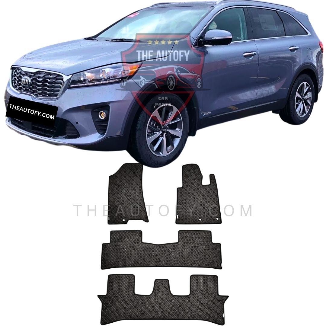KIA Sorento Rexine Floor Mats - Model 2021-2025