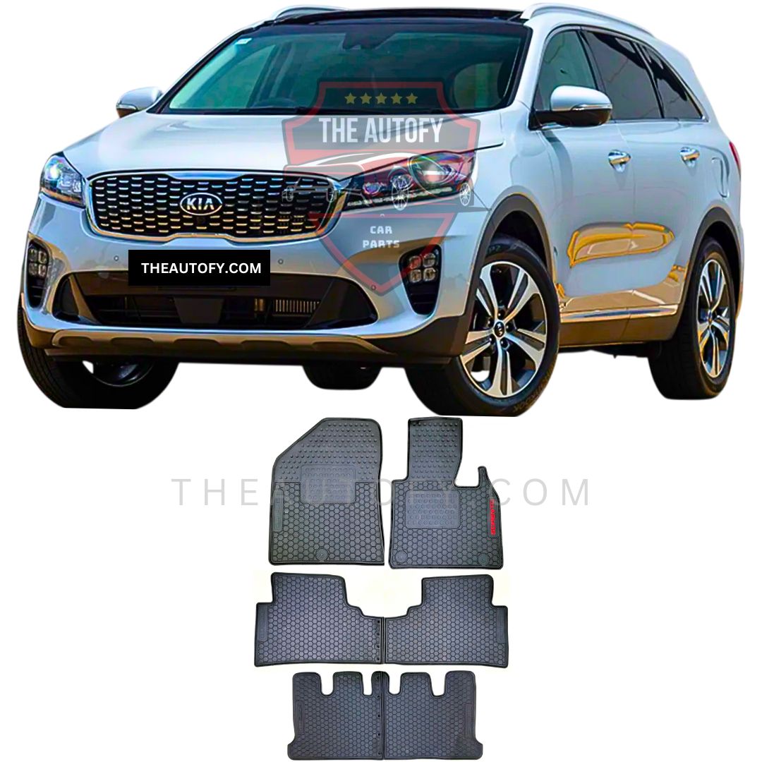 KIA Sorento Latex Rubber Floor Mats - Model 2021-2024