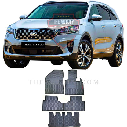 KIA Sorento Latex Rubber Floor Mats - Model 2021-2024