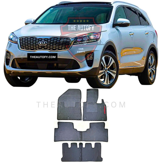 KIA Sorento Latex Rubber Floor Mats - Model 2021-2024