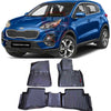 KiaSportagePremium9DPlasticHeavyDutyTPRWaterproofFloorMatsSetBlack
