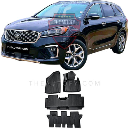 KIA Sorento TPE Floor Mats 4pcs - Model 2021-2025