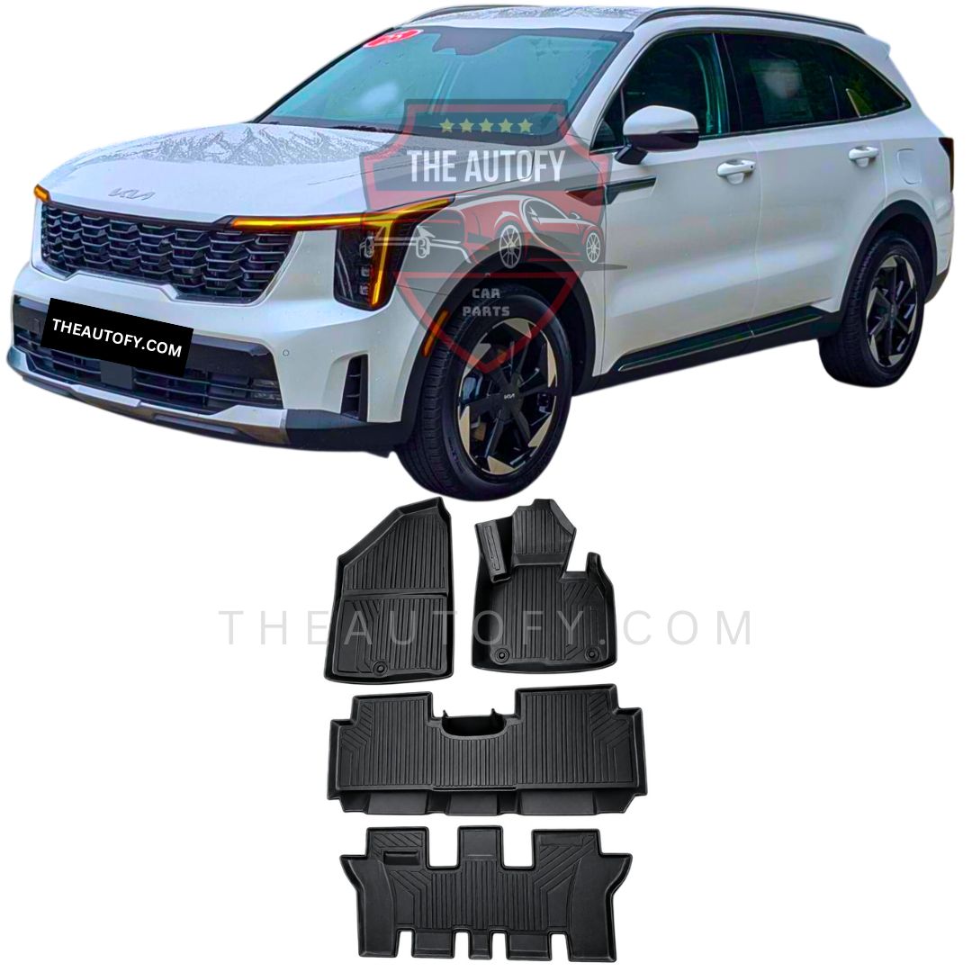 Kia Sorento TPE Floor Mats 4pcs - Model 2025-2026