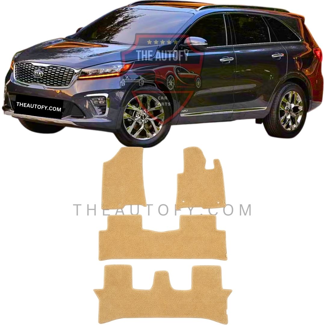 KIA Sorento Premium Carpet Floor Mats - Model 2021-2025