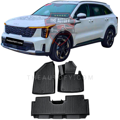 Kia Sorento TPE Floor Mats 3pcs - Model 2025-2026