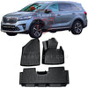 KIA Sorento TPE Floor Mats 3pcs - Model 2021-2025