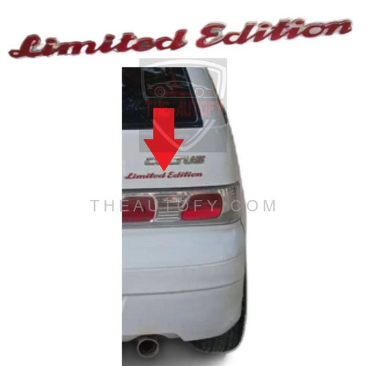 Suzuki Cultus Limted Edition Sticker - Model 2000- 2017