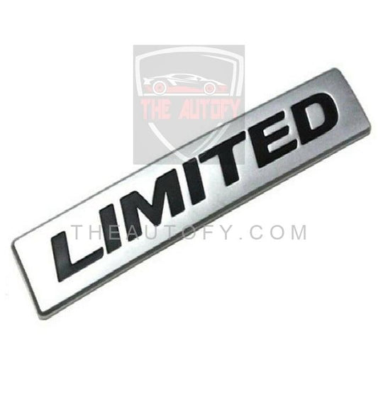 Limited Logo Silver Black | Emblem | Decal