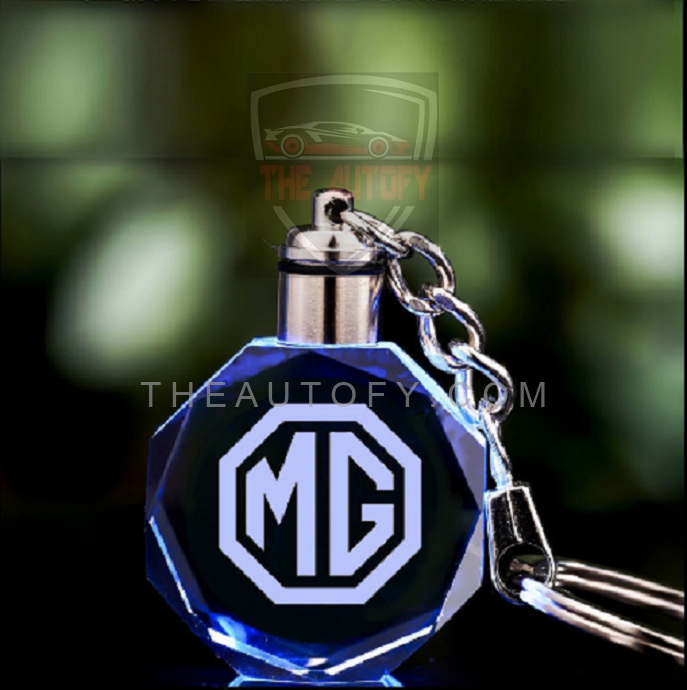 MG Logo LED Crystal Key Chain Keyring