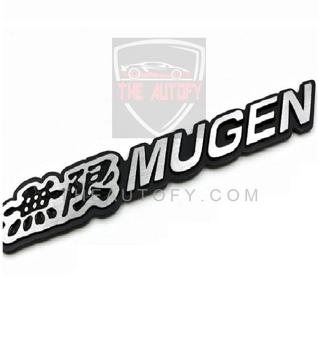 Mugen Monogram | Emblem - Black And Chrome