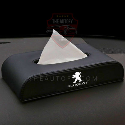 Car Leather Tissue Box Case with Logo