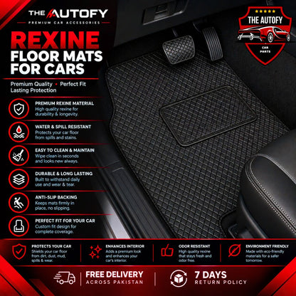 Audi A3 Rexine Floor Mats - Model 2012-2020