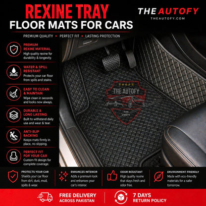 Jaecoo J7 Rexine Tray Floor Mats - Model 2025-2026