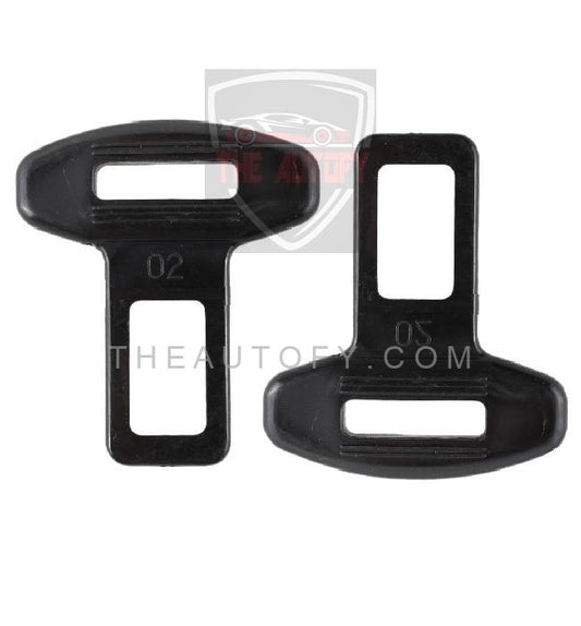 Seat Belt Clip Plastic Black | Safety Belt Buckles - 2pcs
