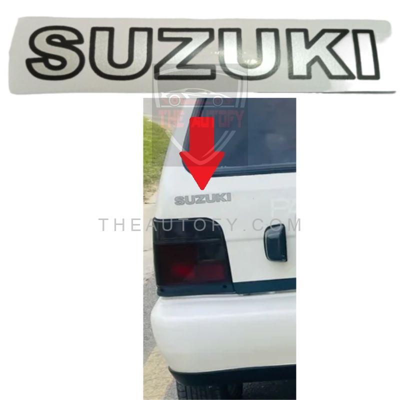 Suzuki Logo Sticker For Mehran Model 1988-2019 β THEAUTOFY.COM