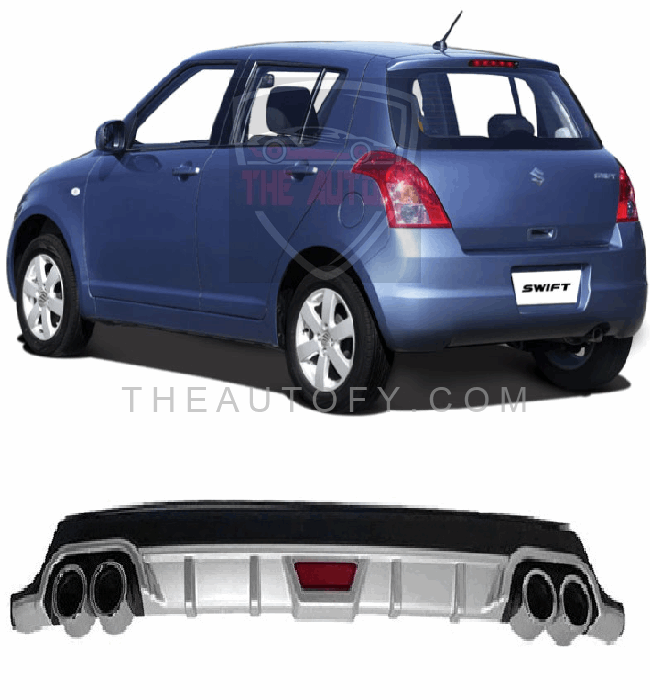 Suzuki Swift Rear Bumper Diffuser - Model 2010-2022