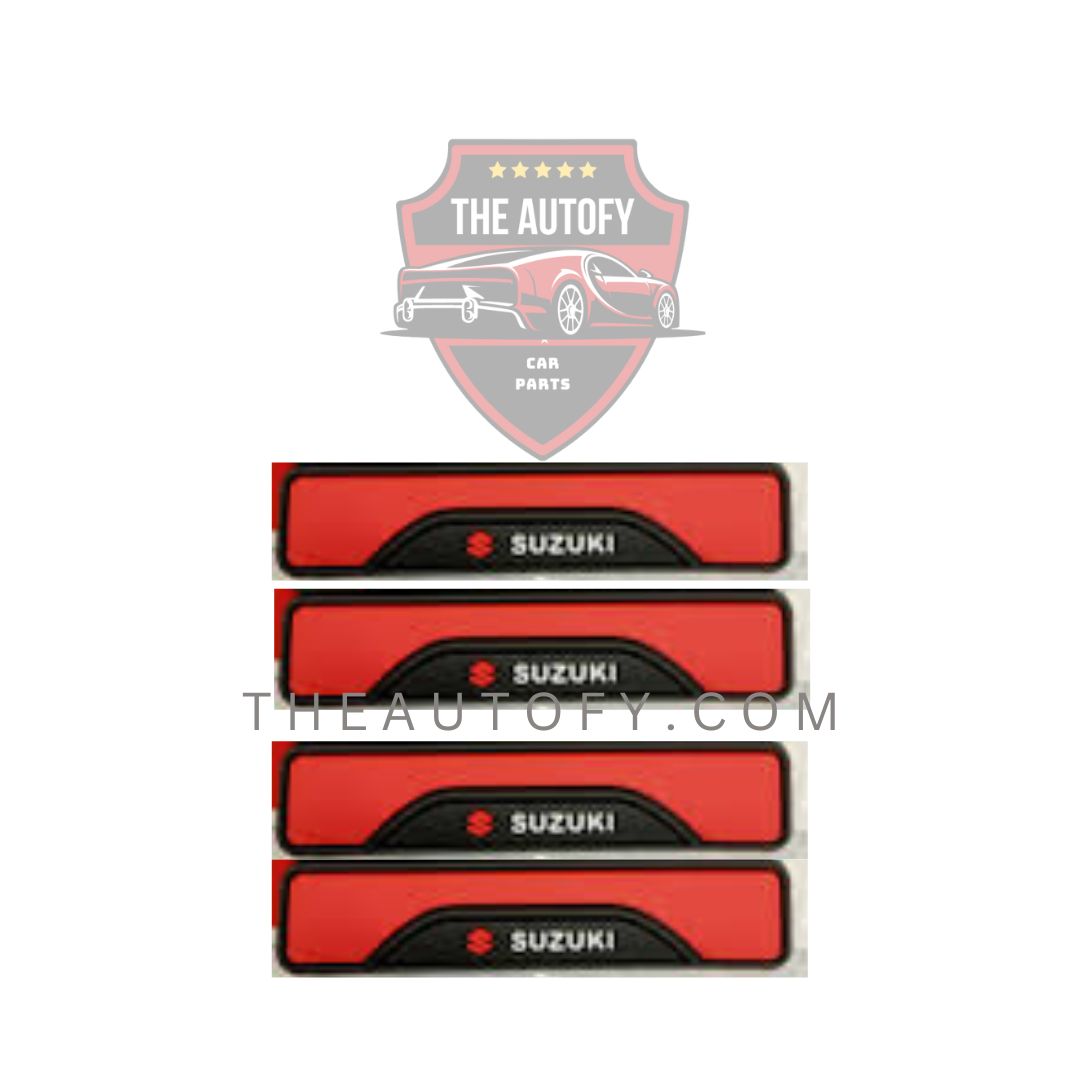 Suzuki Door Guards Protector Red & Black - 4 Pieces