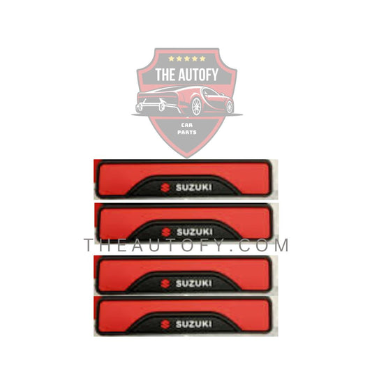 Suzuki Door Guards Protector Red & Black - 4 Pieces