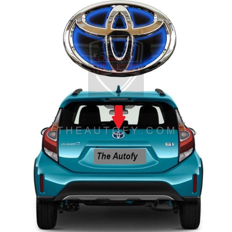 Toyota Aqua Rear Trunk Logo Model 2012-2024 – THEAUTOFY.COM