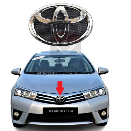 Toyota Corolla Front Grill Logo | Monogram - Model 2014-2017