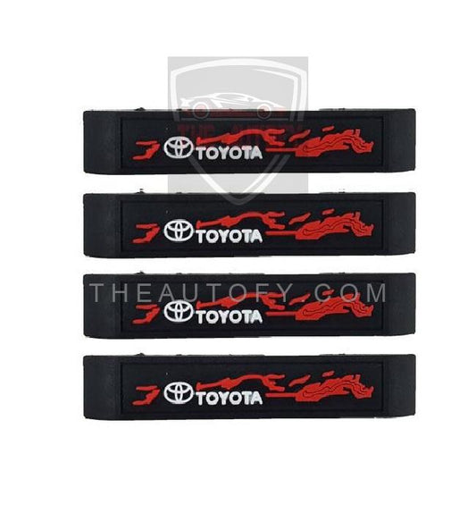 Toyota Flame Style Door Guards Protector - 4 Pieces