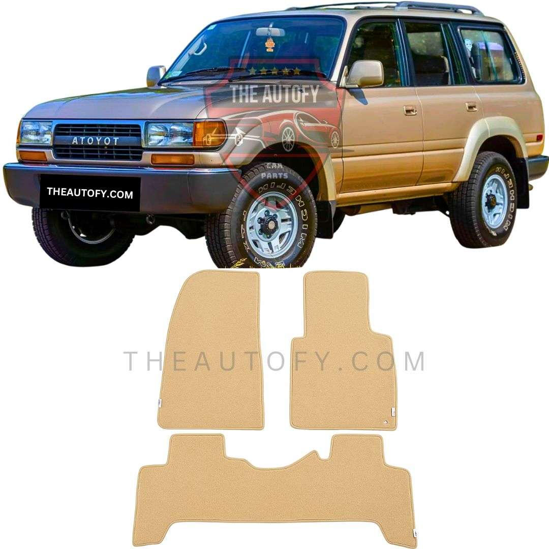Toyota Land Cruiser FJ80 Carpet Floor Mats - Model 1990-1998