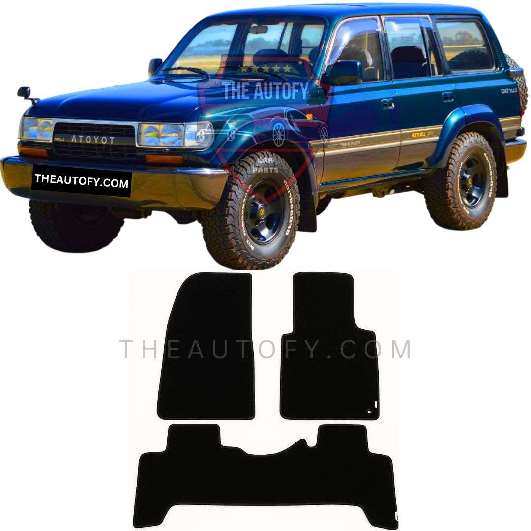 Toyota Land Cruiser FJ80 Carpet Floor Mats - Model 1990-1998