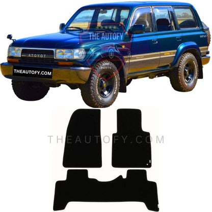 Toyota Land Cruiser FJ80 Carpet Floor Mats - Model 1990-1998