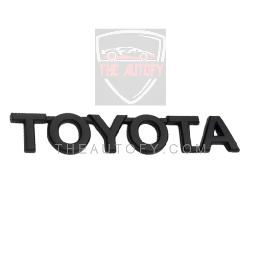 Toyota Corolla Letters Matte Black Logo | Monogram