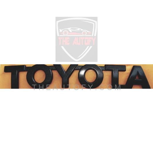 Toyota Matte Black Rear Logo | Monogram | Emblem | Decal For SUV