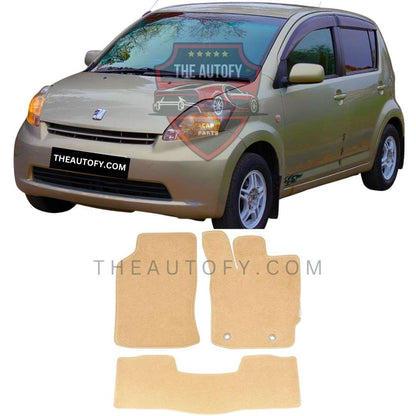 Toyota Passo Carpet Floor Mats - Model 2004-2010