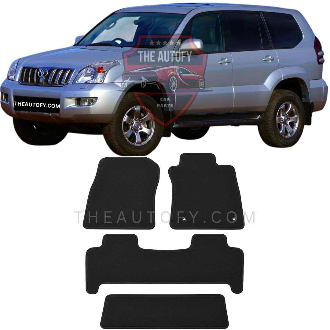 Toyota Prado FJ120 Carpet Floor Mats - Model 2002-2009