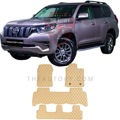 Toyota Prado FJ150 Carpet Floor Mats - Model 2009-2023