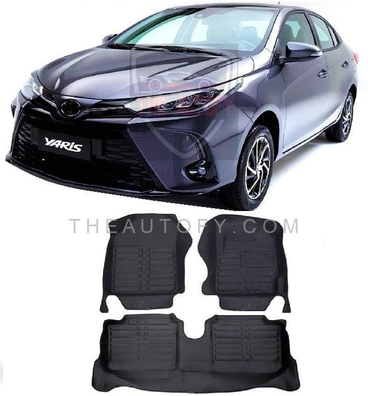 Toyota Yaris Floor Mats - Model 2020-2025 - THEAUTOFY.COM